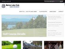 Tablet Screenshot of marionlakeclub.com